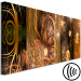 Canvas Art Print Miracle (1-piece) Narrow - first variant - golden flower abstraction 135331 additionalThumb 6