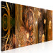 Canvas Art Print Miracle (1-piece) Narrow - first variant - golden flower abstraction 135331 additionalThumb 2