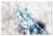 Canvas Dancer - Abstract image of a woman in a blue tone 135431
