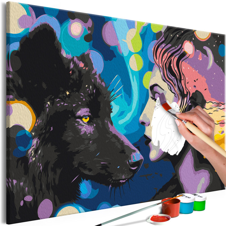 Paint by Number Kit Black Wolf and the Witch 138431 additionalImage 5