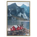 Wall Poster Soothing Blue - landscape of a red cottage and lake against mountains 138731 additionalThumb 18