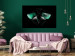Canvas Art Print Night Moth (1-piece) Wide - third variant - green wings 142531 additionalThumb 3