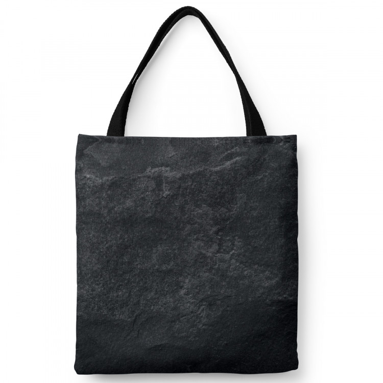 Shopping Bag Black gold - a pattern imitating the surface of a flagstone 148531