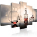 Canvas Art Print Alcohol and Cigarettes (5-piece) - vintage composition with a glass 149131 additionalThumb 2