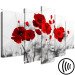 Canvas Red Petals (5-piece) - scarlet poppies on a faded meadow 149631 additionalThumb 6