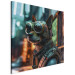 Canvas AI Dog Chihuahua - Cyberpunk Style Animal Fantasy Portrait - Square 150131 additionalThumb 2
