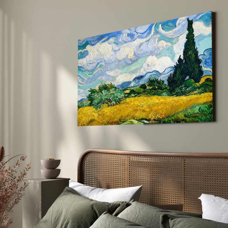 Reproduction Painting Wheat Field With Cypresses 150431 additionalImage 4