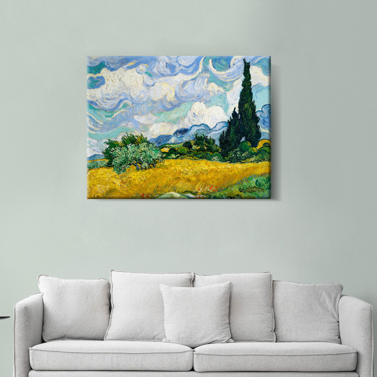 Reproduction Painting Wheat Field With Cypresses 150431 additionalImage 3