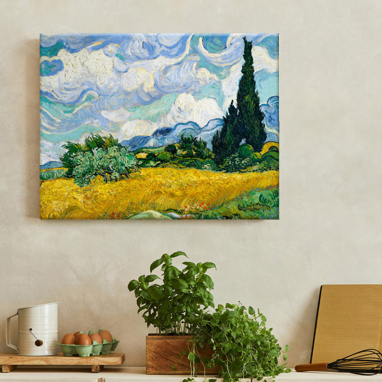 Reproduction Painting Wheat Field With Cypresses 150431 additionalImage 5