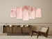 Canvas Pastel Boho - Pink Composition With Fluffy Plants 151431 additionalThumb 3