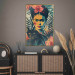 Poster Tropical Frida - A Portrait of the Painter Holding a Black Cat 152231 additionalThumb 2