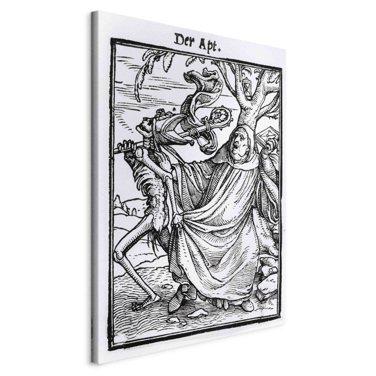 Reproduction Painting Death and the Abbot, from 'The Dance of Death', engraved by Hans Lutzelburger 154431 additionalImage 2