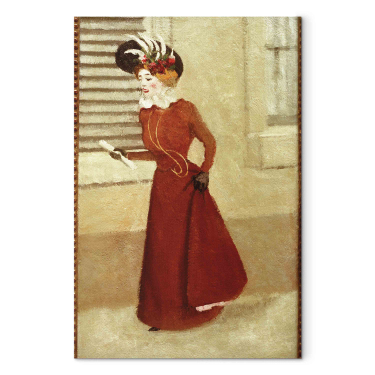 Reproduction Painting Femme au chapeau a plumes 155031