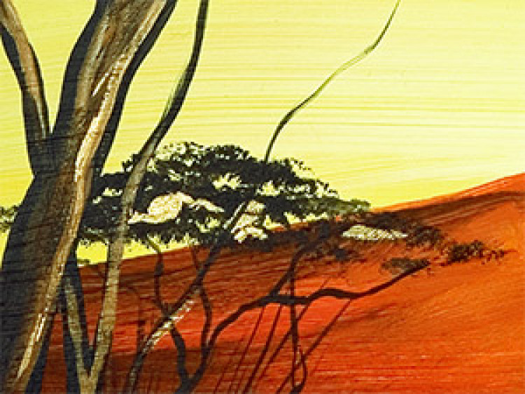 Canvas Art Print Mountains on the horizon 49731 additionalImage 2