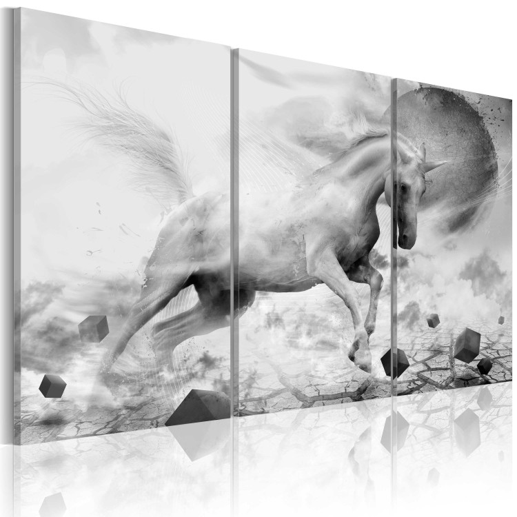 Canvas Art Print A unicorn on the edge of the world 56031 additionalImage 2