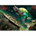 Photo Wallpaper Galactic Conquest - Space landscape with a fleet of spaceships for a teenager 61131 additionalThumb 1