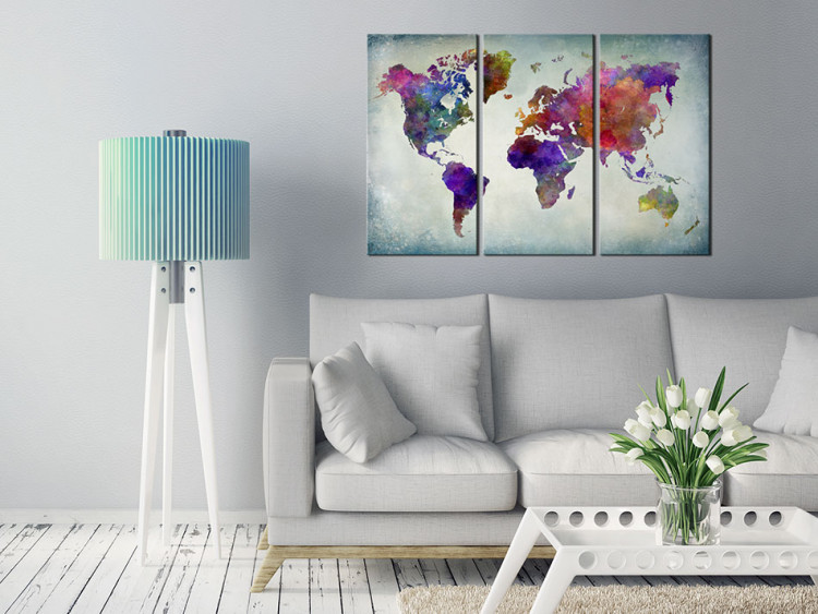 Canvas Print World in Colors 64331 additionalImage 3