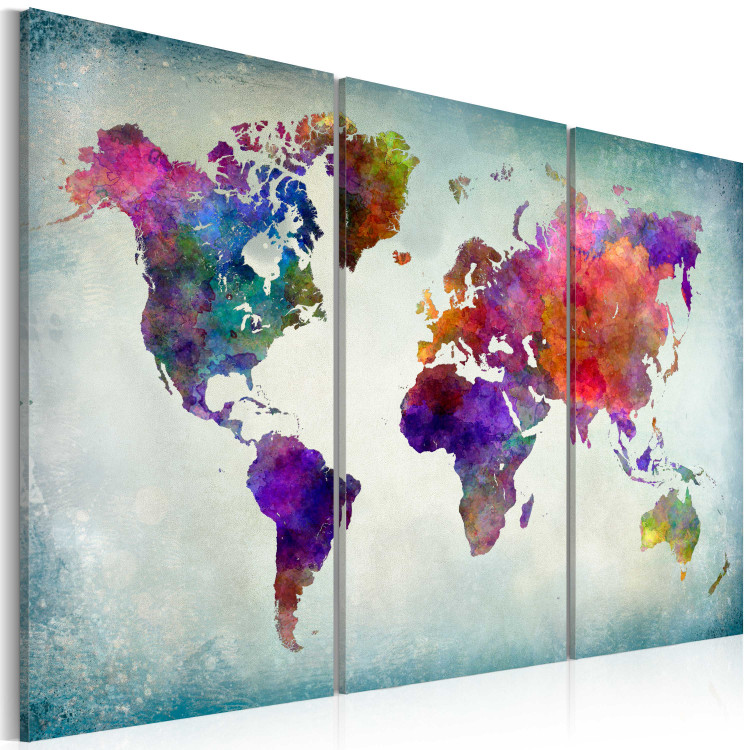 Canvas Print World in Colors 64331 additionalImage 2