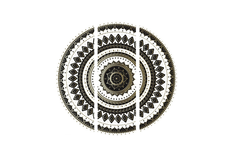 Room Divider Elegant Orient - oriental black and white mandala in a luxurious style 95631 additionalImage 3
