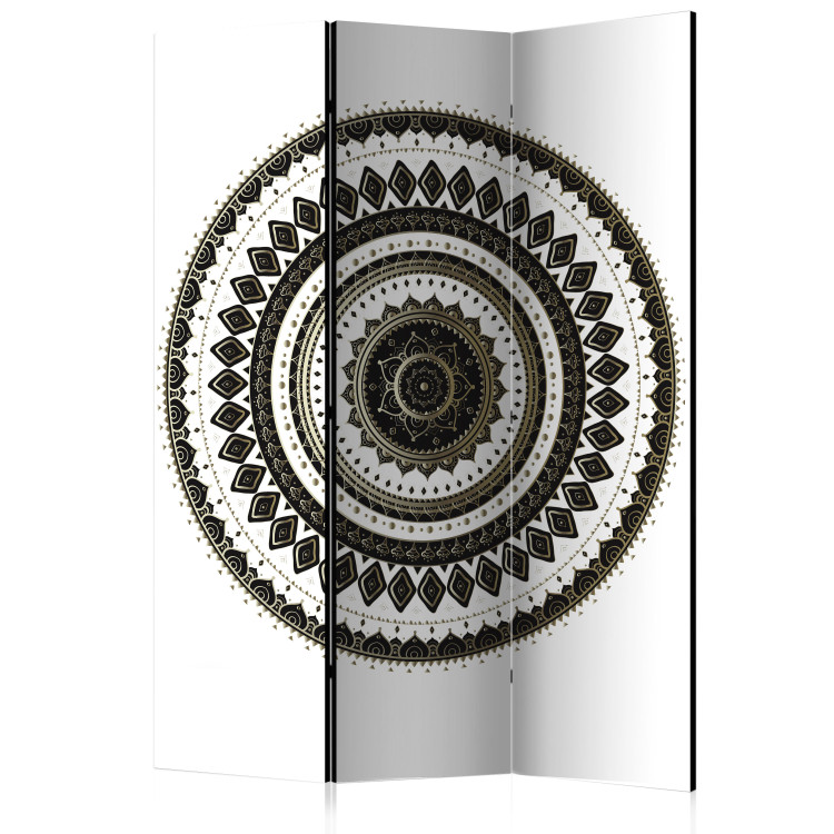 Room Divider Elegant Orient - oriental black and white mandala in a luxurious style 95631