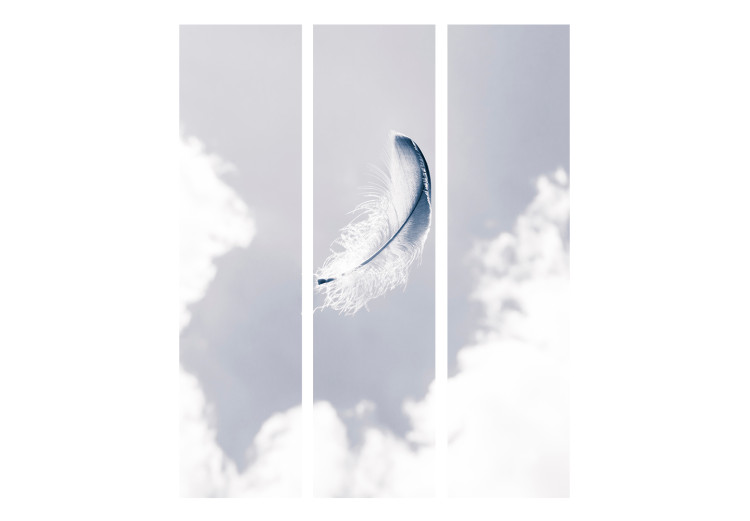 Room Separator Angelic Feather - romantic flying feather amidst clouds in the sky 97431 additionalImage 3