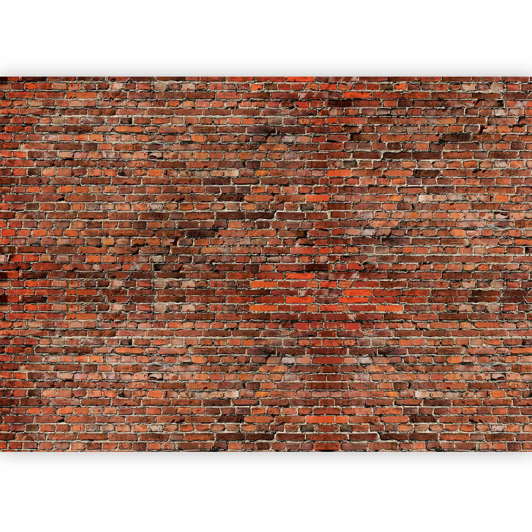 Wall Mural Red like a brick - solid pattern in red brick wall motif 106841 additionalImage 5