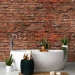 Wall Mural Red like a brick - solid pattern in red brick wall motif 106841 additionalThumb 8