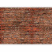 Wall Mural Red like a brick - solid pattern in red brick wall motif 106841 additionalThumb 5