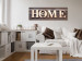 Canvas Wooden Home (1-part) Narrow - English Inscription in Vintage Style 108241 additionalThumb 3