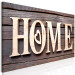 Canvas Wooden Home (1-part) Narrow - English Inscription in Vintage Style 108241 additionalThumb 2