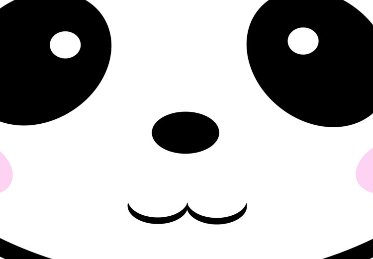 Canvas Cheerful panda - children's graphics with pandas and bears heads 114541 additionalImage 5