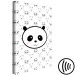 Canvas Cheerful panda - children's graphics with pandas and bears heads 114541 additionalThumb 6