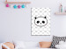 Canvas Cheerful panda - children's graphics with pandas and bears heads 114541 additionalThumb 3