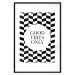 Wall Poster Good Vibes Only - geometric composition in black and white pattern 114741 additionalThumb 15