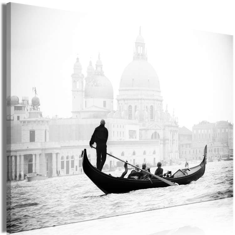 Canvas Print Encounter with Venice (1-part) - Boat Against Italian Architecture 115141 additionalImage 2