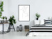 Wall Poster Dance - black and white delicate line art with the outline of a human silhouette 115241 additionalThumb 6