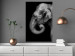 Poster Elephant Portrait - black and white composition with an African animal 116441 additionalThumb 17