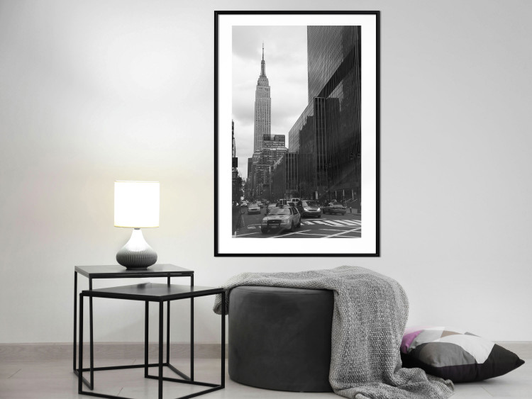 Wall Poster New York Street - black and white architectural shot in the city center 117141 additionalImage 4