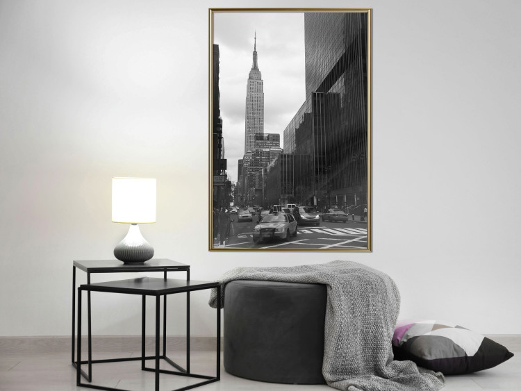 Wall Poster New York Street - black and white architectural shot in the city center 117141 additionalImage 7