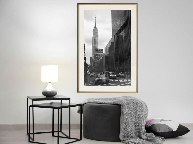 Wall Poster New York Street - black and white architectural shot in the city center 117141 additionalImage 21