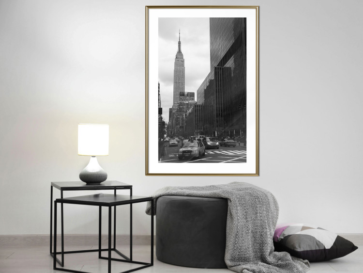 Wall Poster New York Street - black and white architectural shot in the city center 117141 additionalImage 15
