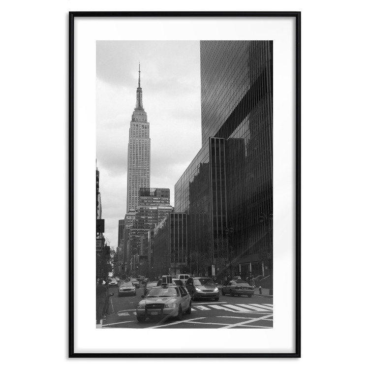 Wall Poster New York Street - black and white architectural shot in the city center 117141 additionalImage 15