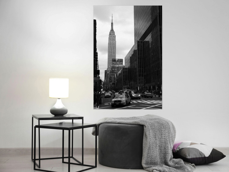 Wall Poster New York Street - black and white architectural shot in the city center 117141 additionalImage 23