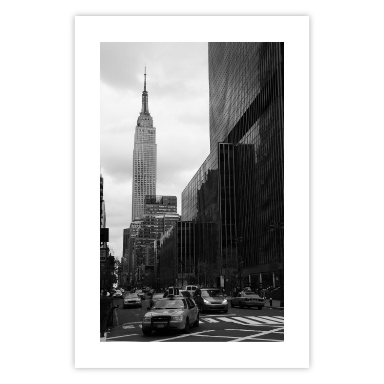Wall Poster New York Street - black and white architectural shot in the city center 117141 additionalImage 25