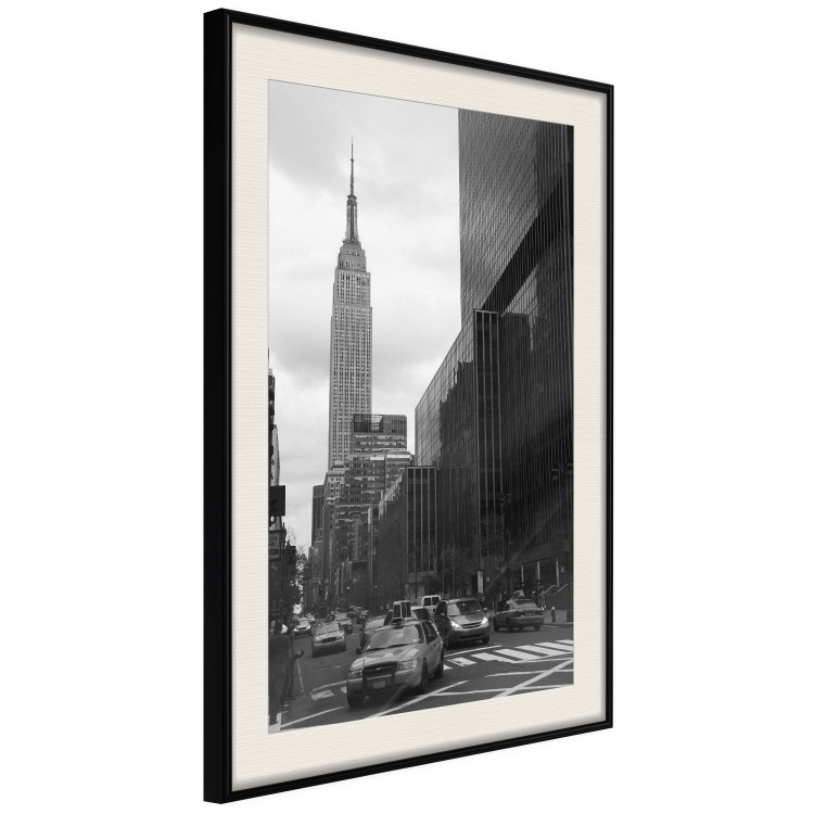 Wall Poster New York Street - black and white architectural shot in the city center 117141 additionalImage 3