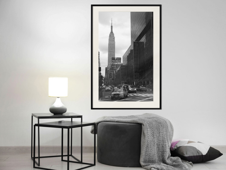 Wall Poster New York Street - black and white architectural shot in the city center 117141 additionalImage 22