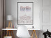 Wall Poster Berlin in Watercolors - Brandenburg Gate and texts on a light background 118641 additionalThumb 5