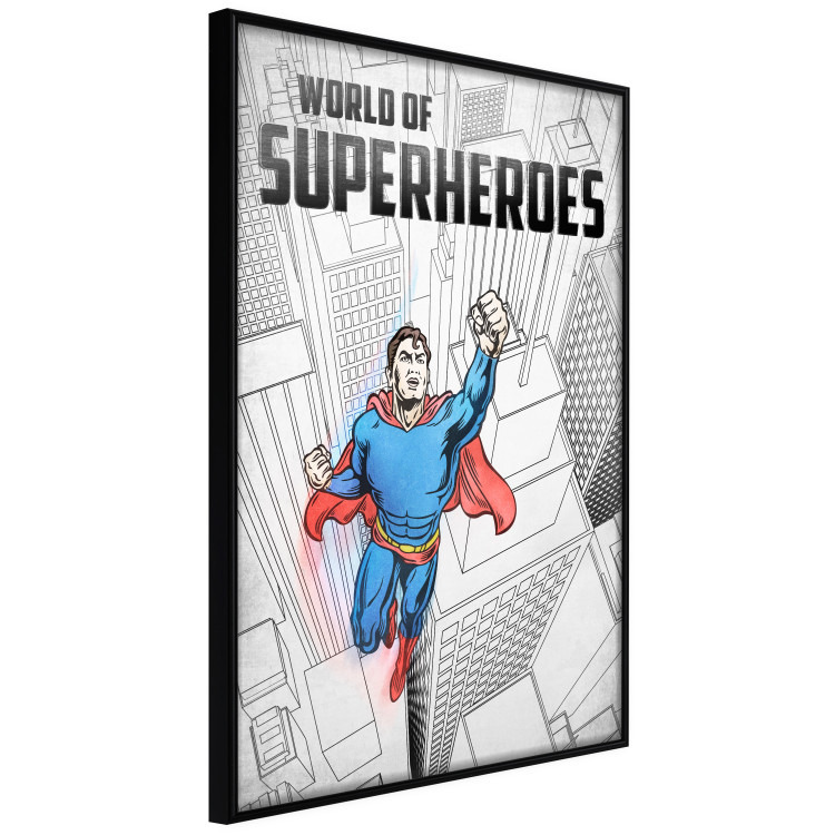 Poster World of Superheroes - superhero character and English captions 123641 additionalImage 12