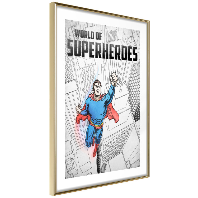 Poster World of Superheroes - superhero character and English captions 123641 additionalImage 8
