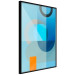 Poster Blue Sheet - abstract geometric figures in blue 126641 additionalThumb 11